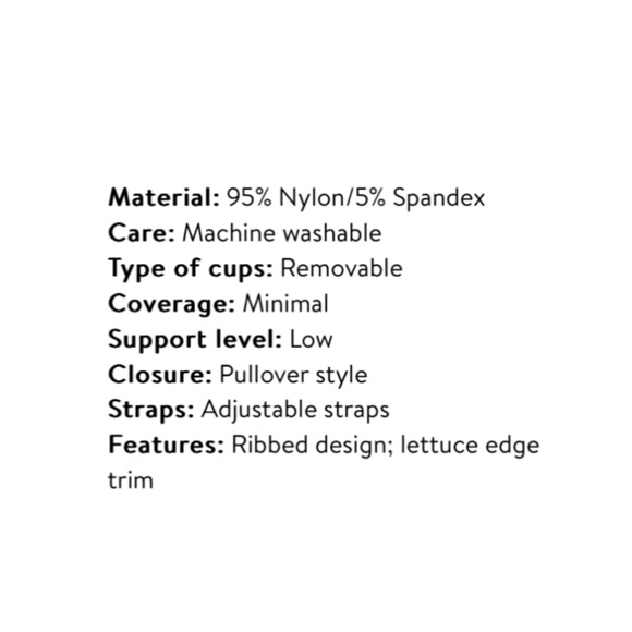 No Boundaries Lettuce Edge Bralette - Picture 3 of 8